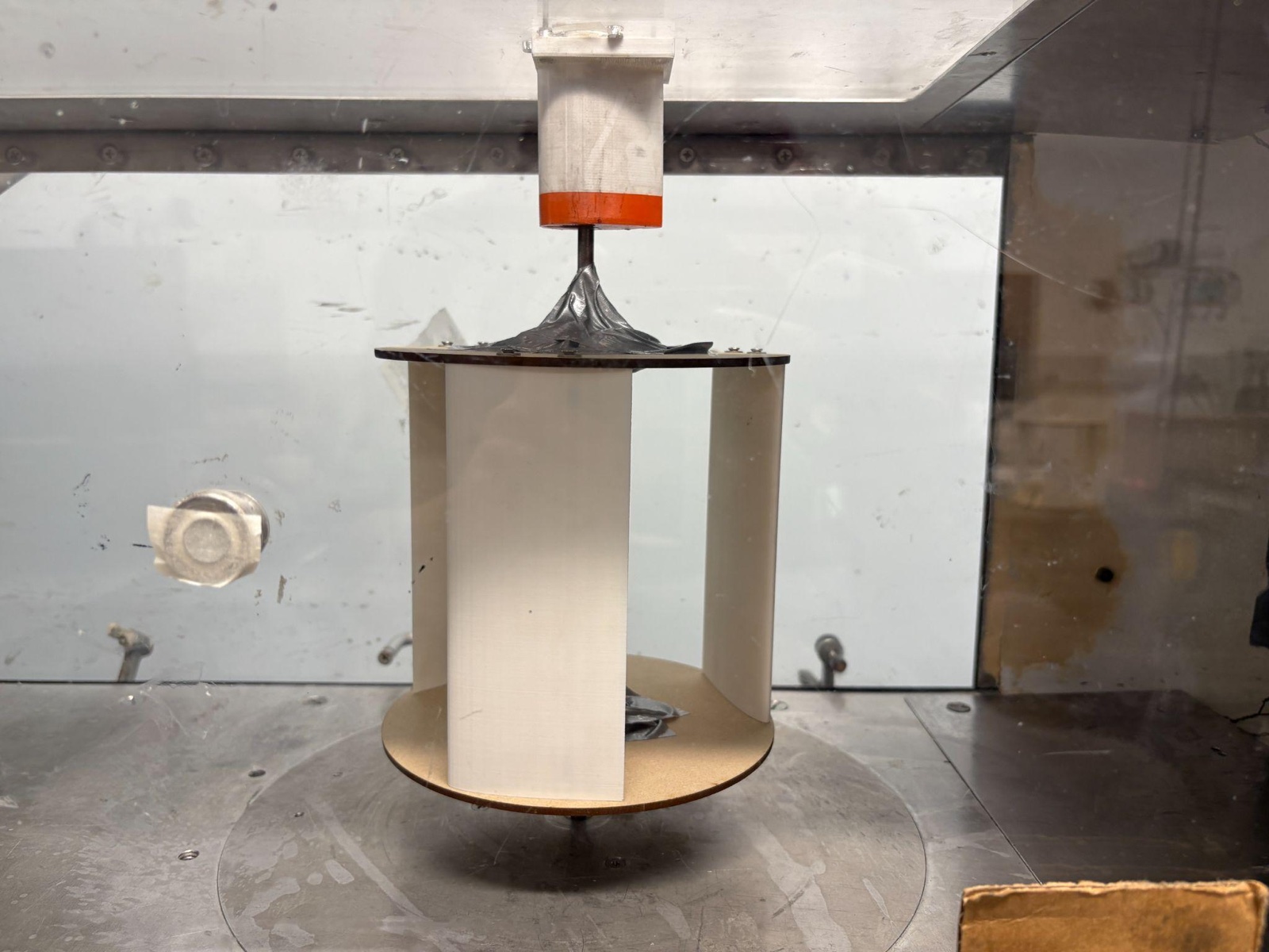 The 1:7.5 scale turbine model mounted in the Towne wind tunnel test section